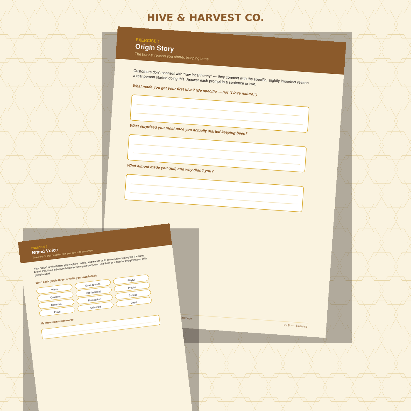 The Honey Brand Story Workbook